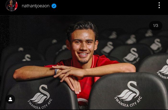 Nathan Tjoe-A-On, pemain Swansea City yang tertarik memperkuat timnas Indonesia.