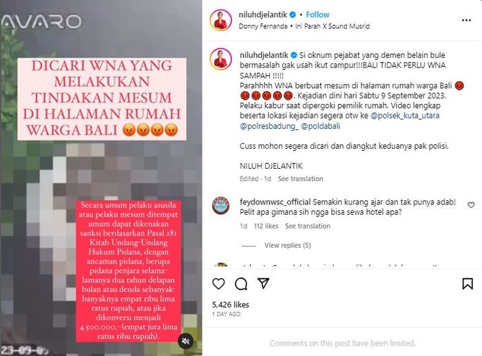 Bule dan WNI kepergok berbuat mesum di depan rumah warga di Bali