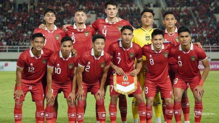Skuad Timnas U-23 Indonesia di Kualifikasi Piala Asia U-23 2024.
