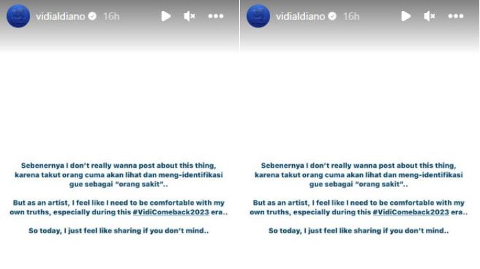 Unggahan Vidi Aldiano