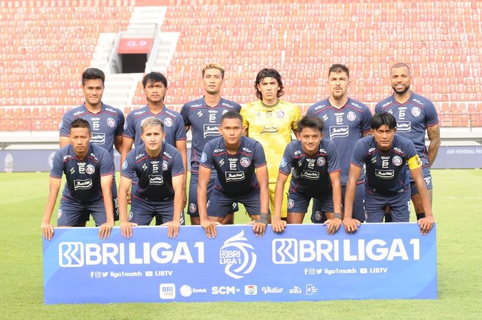 Skuad Arema FC belum terkalahkan selama ditangani Fernando Valente di Liga 1.