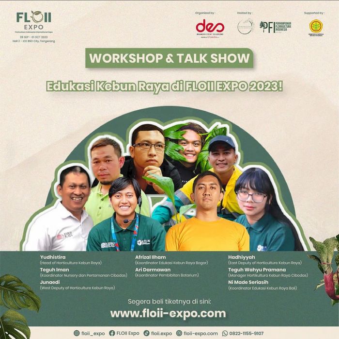 Kebun Raya Unjuk Gigi dalam Ajang Pameran Tanaman Internasional FLOII 2023