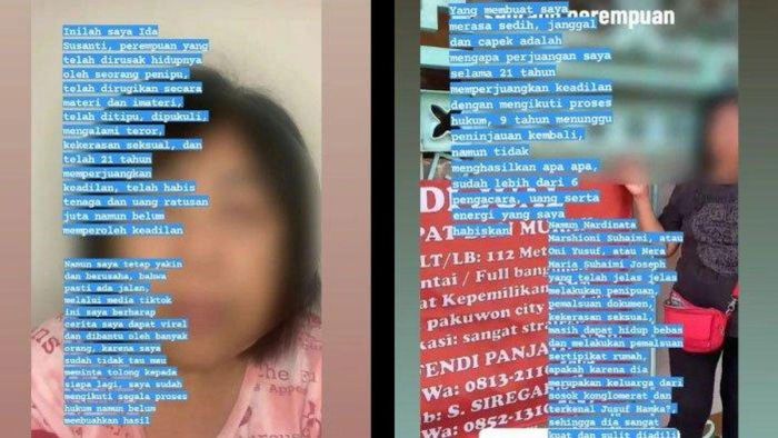 wanita bernama Ida Susanti ungkap kisah pilu nikahi suami ternyata perempuan 