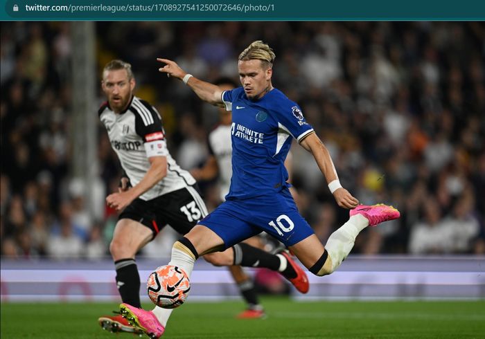 Winger Chelsea, Mykhailo Mudryk, akhirnya berhasil mencetak gol perdana bagi The Blues pada laga kontra Fulham dalam lanjutan laga Liga Inggris 2023-2024, Senin (2/10/2023) atau Selasa dini hari WIB.