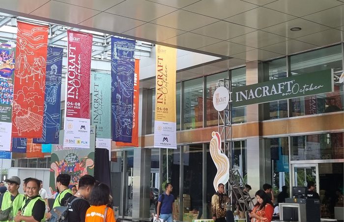 Pameran Inacraft 2023 di JCC Senayan, Rabu (4/10/2023).
