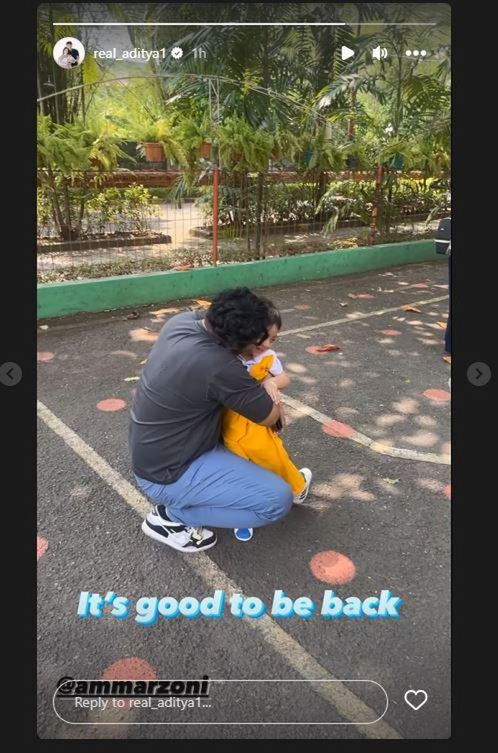 Ammar Zoni jemput anak sekolah usai bebas.