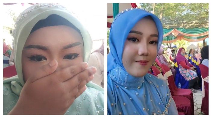 Wanita ini malu saat tahu makeup wisudanya tidak sesuai dengan keinginannya. 