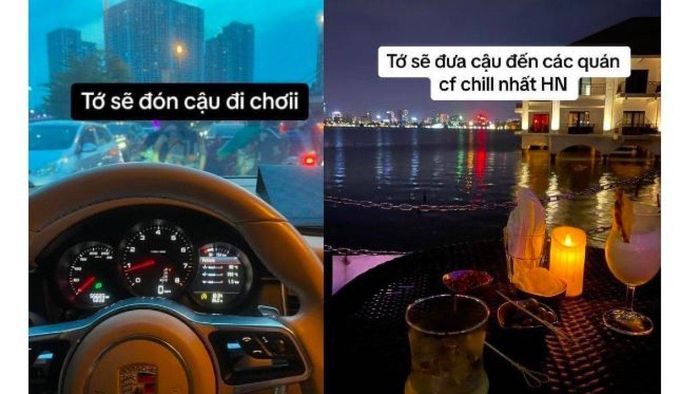 Seorang pria bernama N.D.D mengendarai mobil Porsche dan tinggal di apartemen mewah.