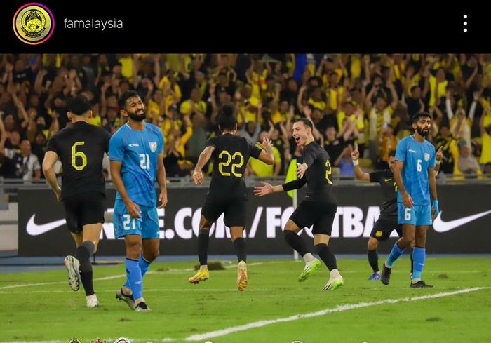 Timnas Malaysia vs India di Stadion Nasional Bukit Jalil, Kuala Lumpur, Jumat (13/10/2023).