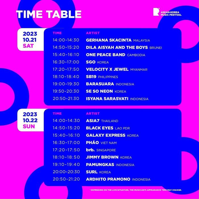 Line Up Round Festival 2023