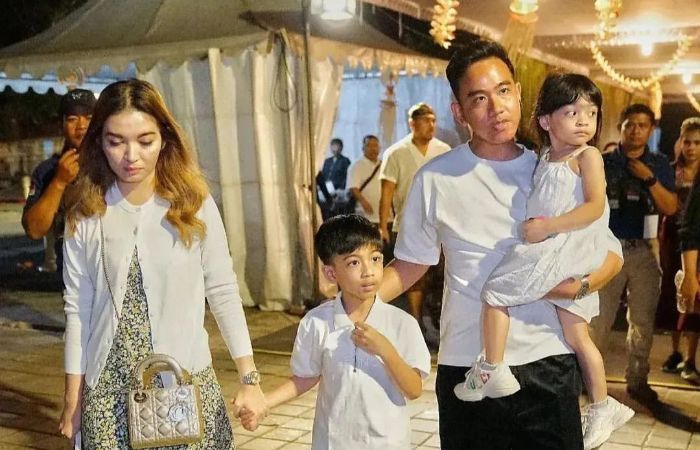 Keluarga Gibran Rakabuming dan Selvi Ananda