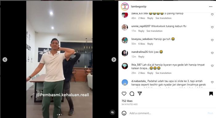 Joget di Depan Kamera, Arya Saloka Disebut Balik ke Setelan Pabrik, Netizen: Aura Hansip Gak Bisa Bohong
