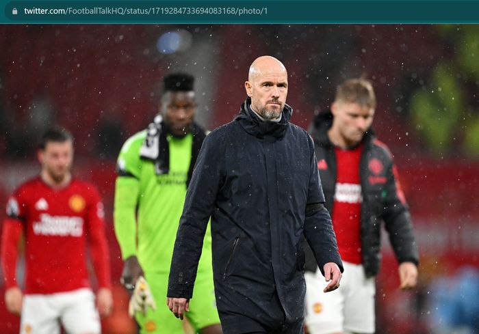 Pelatih Man United, Erik ten Hag, masih berada dalam posisi genting sebagai calon korban PHK ketiga di Liga Inggris musim ini.