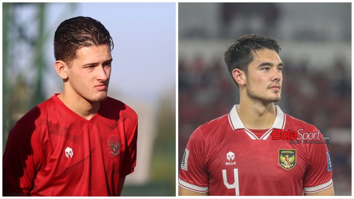 Justin Hubner dan Elkan Baggott, calon rival di lini belakang timnas Indonesia. 