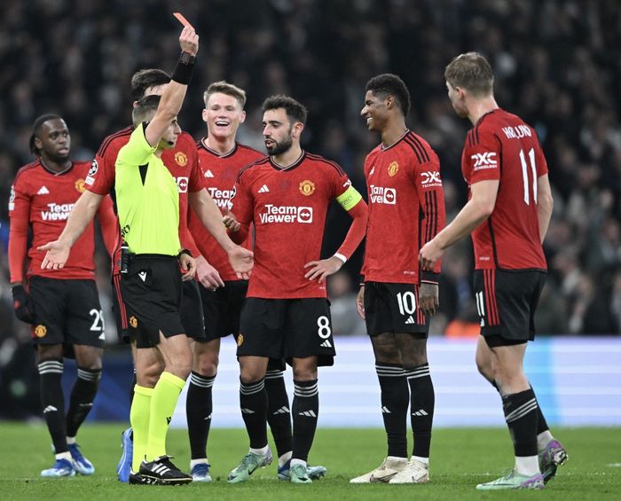 Marcus Rashford mendapat kartu merah langsung pada laga FC Copenhagen vs Manchester United di Stadion Parken pada matchday keempat Liga Champions 2023-2024, Rabu (8/11/2023) atau Kamis dini hari WIB.