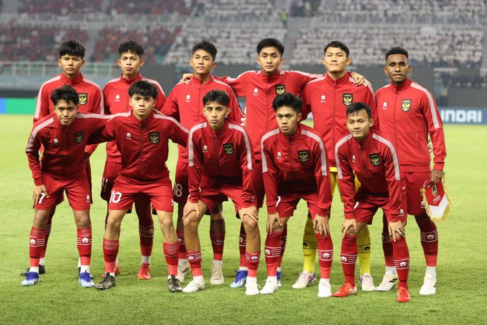 Skuad timnas U-17 Indonesia di Piala Dunia U-17 2023.