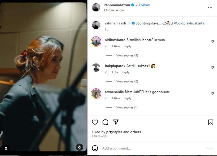 Postingan Rahmania Astrini