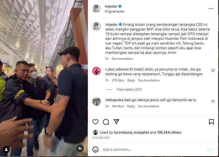 Postingan Instagram Jessica Iskandar