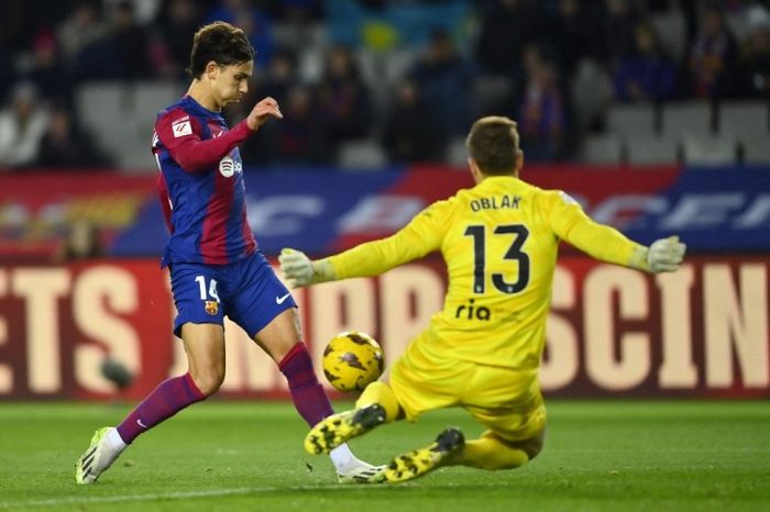 Gol Joao Felix ke gawang Atletico Madrid pada lanjutan Liga Spanyol 2023-2024.