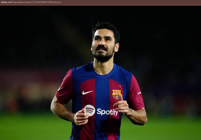 Gelandang andalan Barcelona, Ilkay Guendogan.