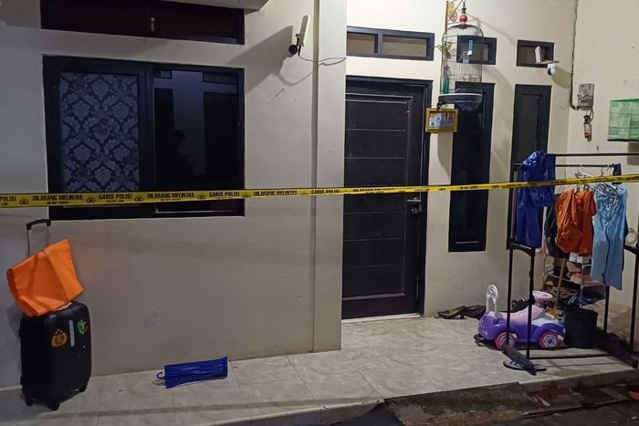 TKP pembunuhan empat anak oleh ayah di Jagakarsa