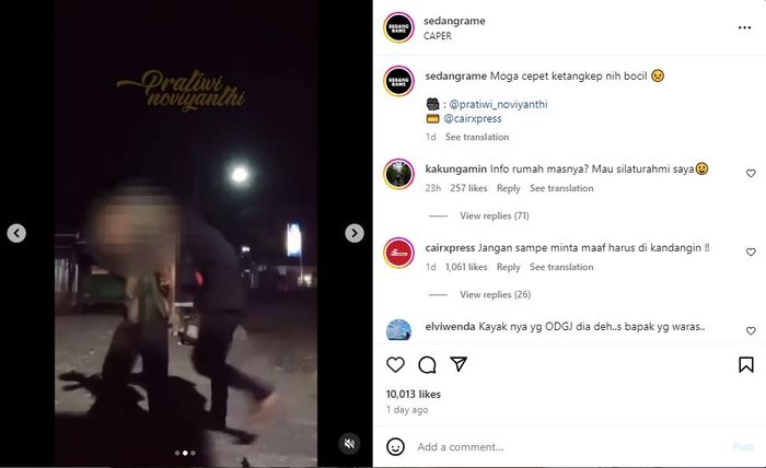 Seorang pemuda tega melakukan pemukulan terhadap seorang ODGJ