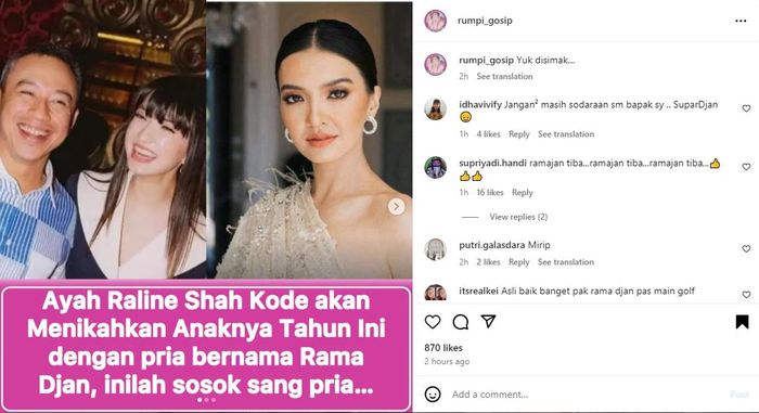 Raline Shah Bakal Nikah? Sang Ayah Diduga Ngode Calon Suami sang Artis, Sosoknya Bukan Main-main!