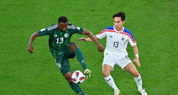 Arab vs Thailand pada laga Grup F Piala Asia 2023 Qatar di Education City Stadium, Al Rayyan, Kamis (25/1/2024).