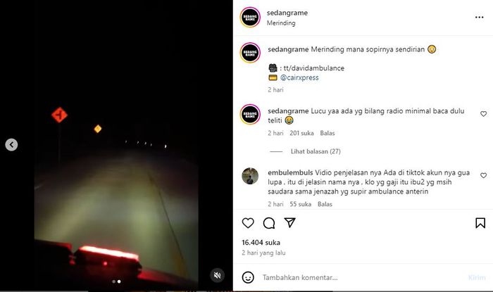 Sopir ambulans mengaku mendengar suara wanita mengaji usai antar jenazah, 