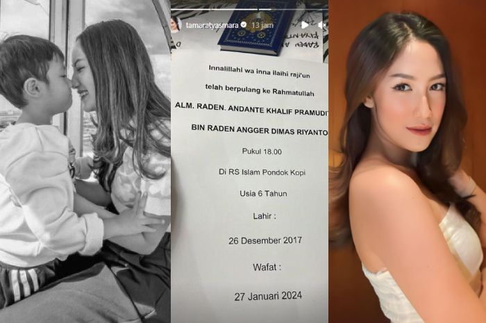 Putra Tamara Tyasmara dan DJ Angger Dimas Meninggal di Usia 6 Tahun