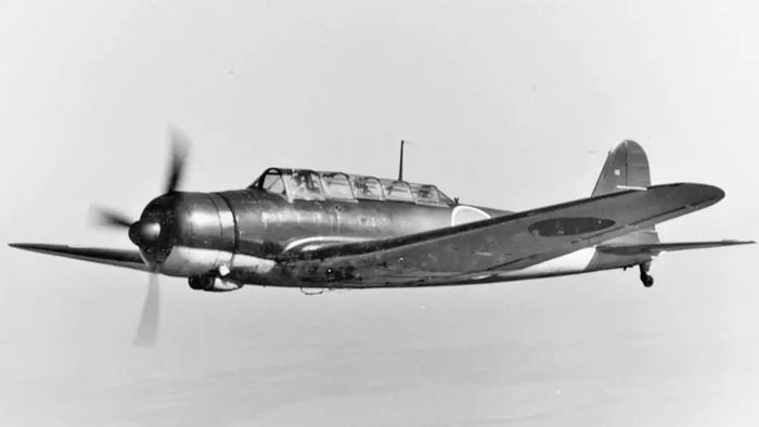 Pesawat pengebom torpedo Nakajima Kate dari Jepang.