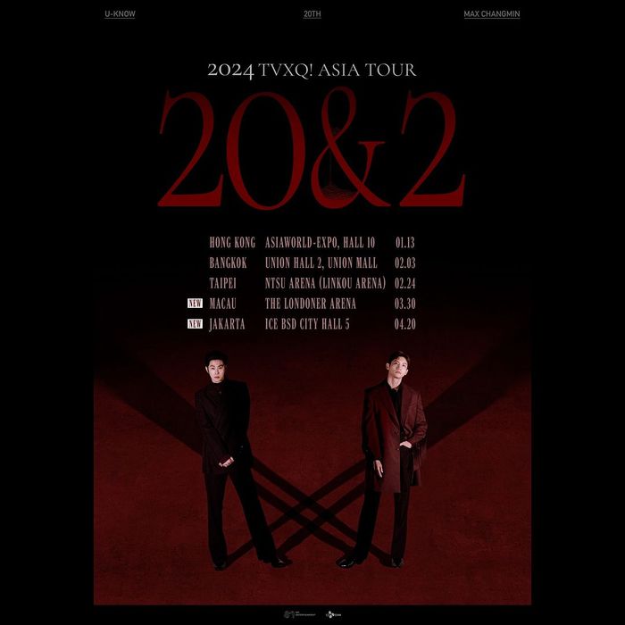 Poster foto konser '2024 TVXQ! Tour Asia [20&amp;2]'