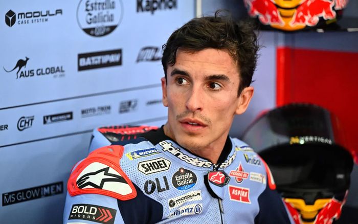 Pembalap Gresini Racing, Marc Marquez, pada tes pramusim MotoGP 2024 di Sirkuit Sepang, Malaysia.