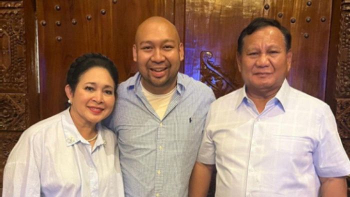 Prabowo bersama Titiek Soeharto dan Didit Hediprasetyo