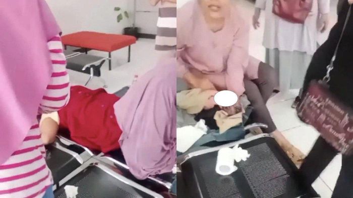 Viral ibu muda di Subang melahirkan di bank saat urus ATM terblokir. 