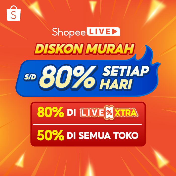 Shopee Live diskon dua kali dalam sehari. 
