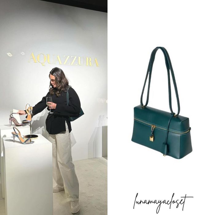 Tas branded Loro Piana milik Luna Maya.