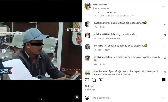 Suami Dipukul dengan Besi Gegara Ketahuan Selingkuh, Pria Ini Laporkan Istri ke Polisi, Netizen: Hajar, Bu!