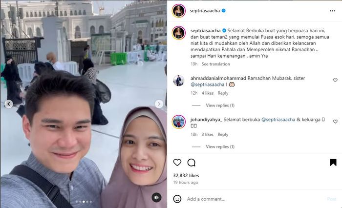 Masya Allah, Ademnya Penampilan Acha Septriasa Pakai Hijab di Tanah Suci Saat Awal Ramadan 2024, Netizen Beri Pujian