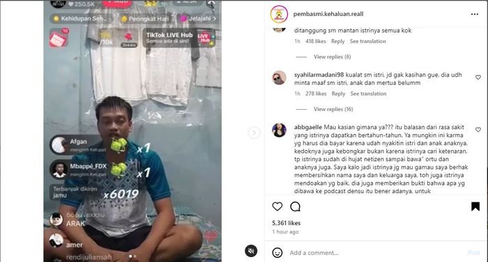 Kelakuan Doyan Mabok, Selingkuh, hingga KDRT Terbongkar, Kurnia Meiga Auto Diserang Netizen Saat Live