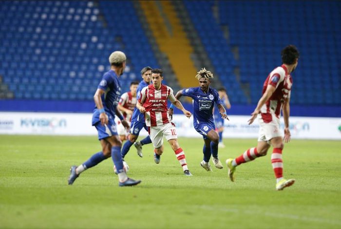 Penampilan Alexis Messidoro di laga PSIS Semarang Vs Persis Solo di Stadion Batakan, Balikpapan pada pekan ke-29 Liga 1, Minggu (17/3/2024).