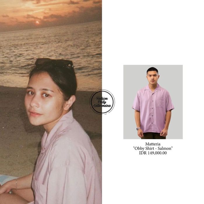 Outfit brand lokal murah Prilly Latuconsina.