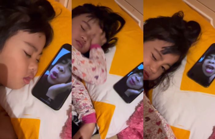 Okin bangunkan sang putri untuk sahur di bulan Ramadan 2024 dengan video Mimi Peri