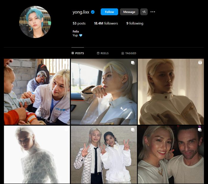 Akun Instagram Felix Stray Kids