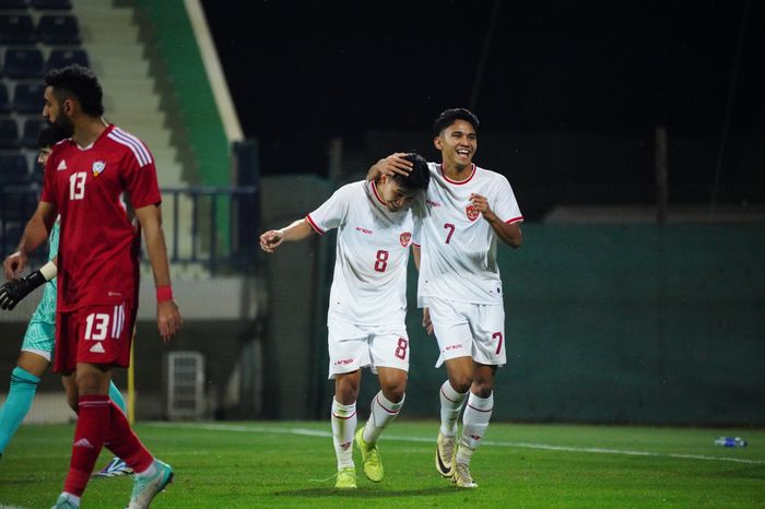 Suasana laga uji coba antara timnas U-23 Indonesia vs UEA U-23 di The Sevens Stadium, Dubai, Uni Emirate Arab, Selasa (9/3/2024) dini hari