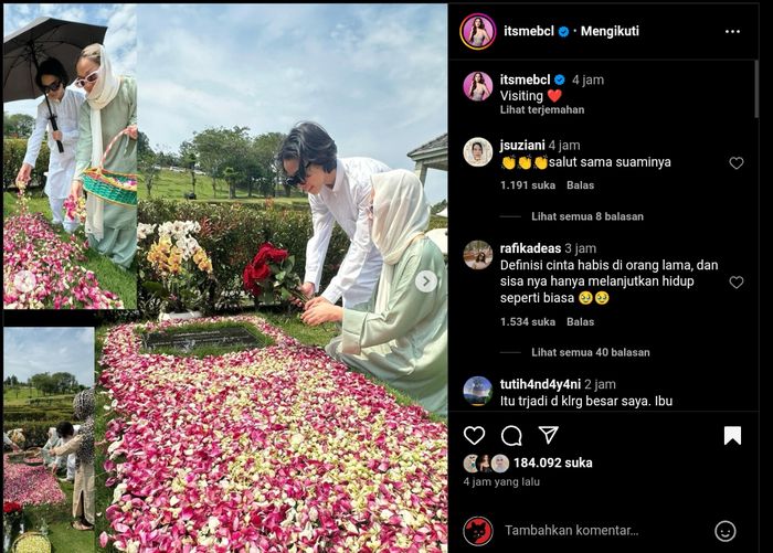 Rayakan Lebaran 2024, BCL Boyong Tiko Aryawardhana dan Noah ke Makam Ashraf Sinclair, Netizen Puji Suami Baru