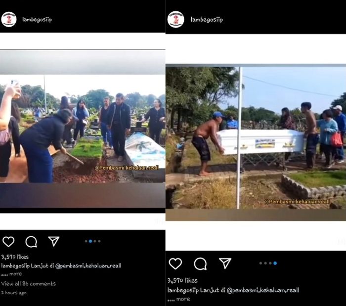 Pemindahan makam Melisha Sidabutar ke San Diego Hills Memorial Park agar berdampingan bersama Melitha Sidabutar