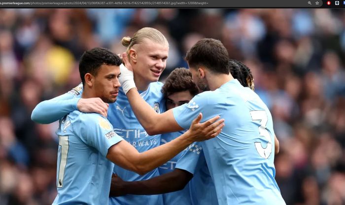 Manchester City berhasil meraih kemenangan saat melawan Luton Town pada matchweek 33 Liga Inggris 2023-2024 di Stadion Etihad, Sabtu (13/4/2024).