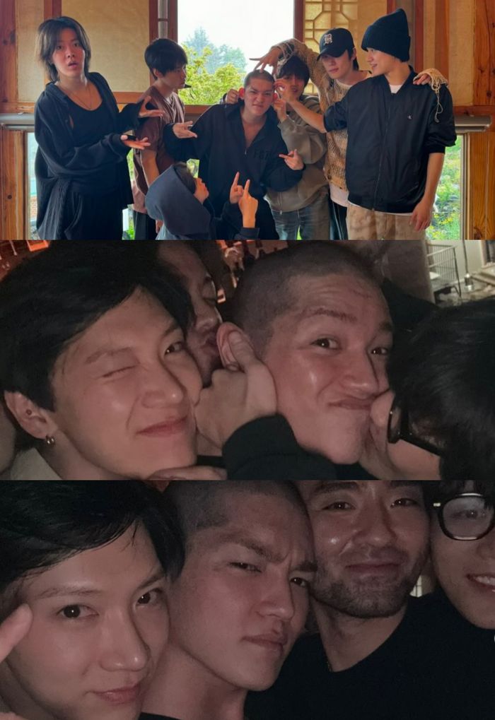 Unggahan Taeyong bersama member NCT 127 sebelum berangkat wamil