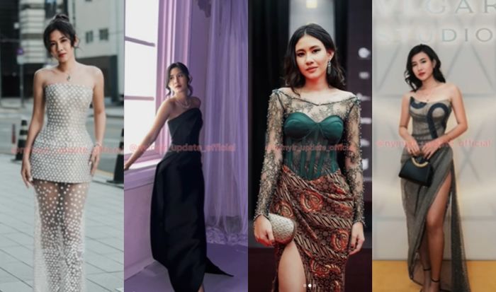 Cantiknya penampilan Shenina Cinnamon saat mengenakan berbagai macam model dress